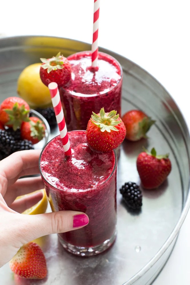 Frozen Mixed Berry Lemonade