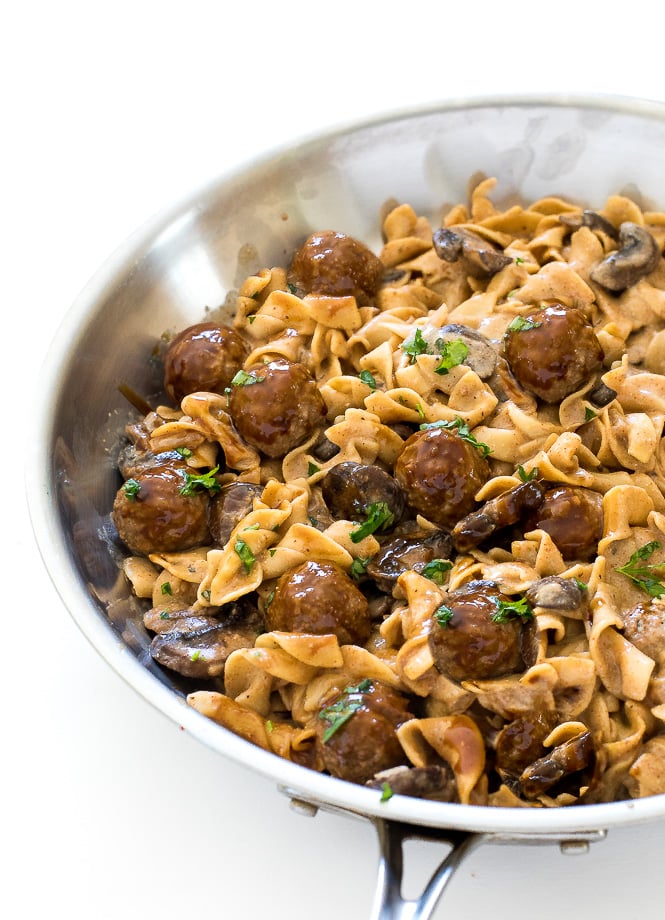 Meatball Stroganoff (1 pan, 30 minutes!) Chef Savvy