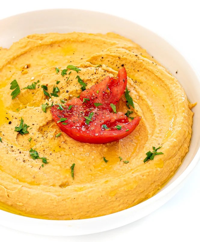 Roasted Tomato Hummus (Easy, Healthy Snack!) Chef Savvy
