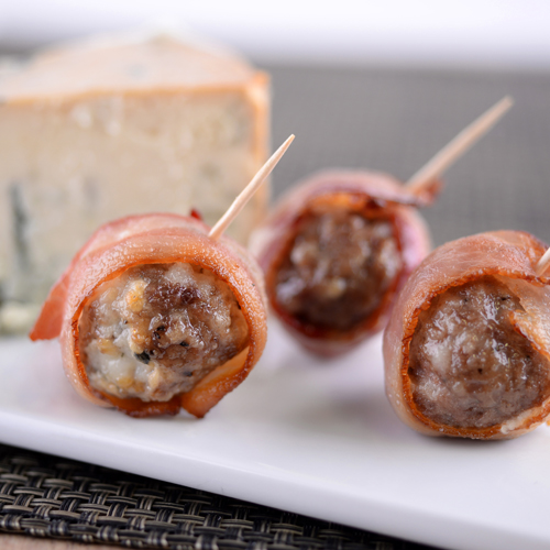 Bacon Wrapped Beef & Blue Cheese Meatball Chef's Commissary