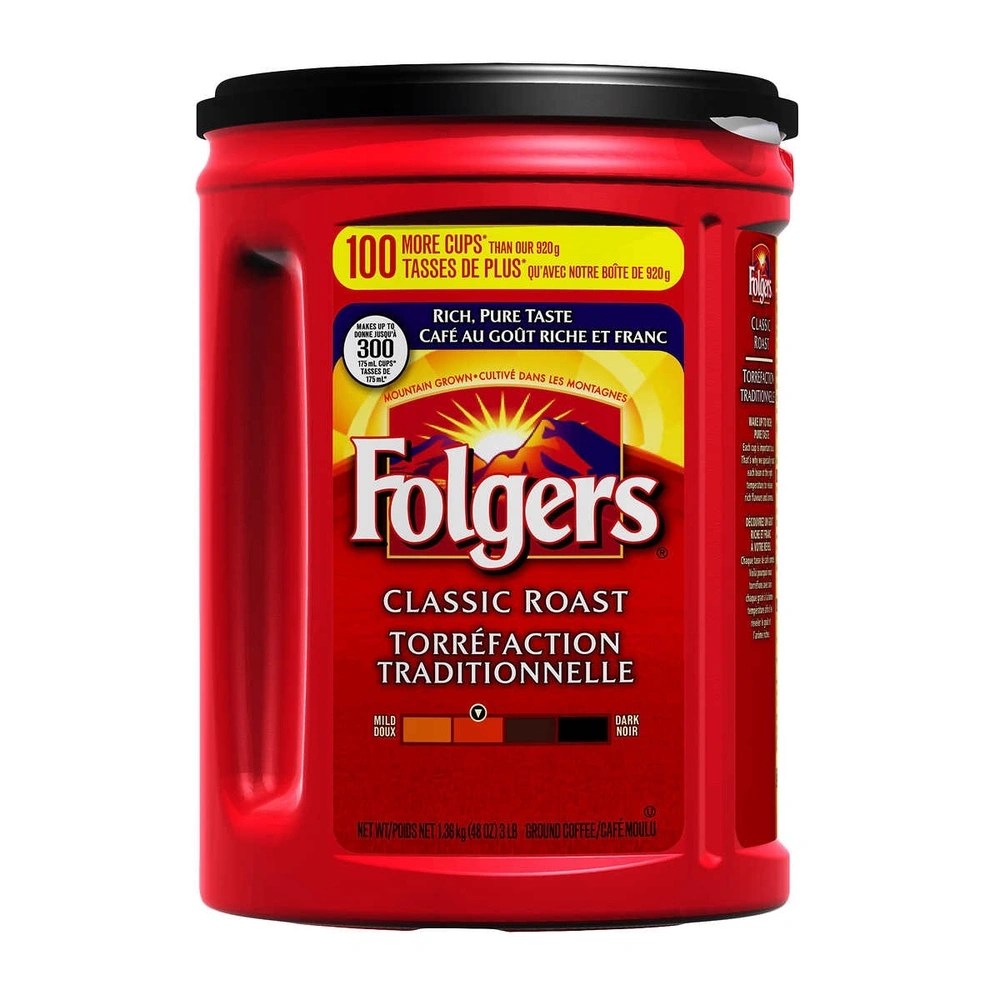 Folgers ** Classic Roast, 1.36kg CHEF's DEPOT