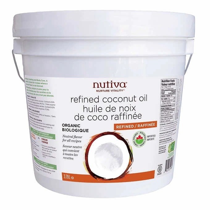 Nutiva ** Coconut Oil, 3.79 L CHEF's DEPOT