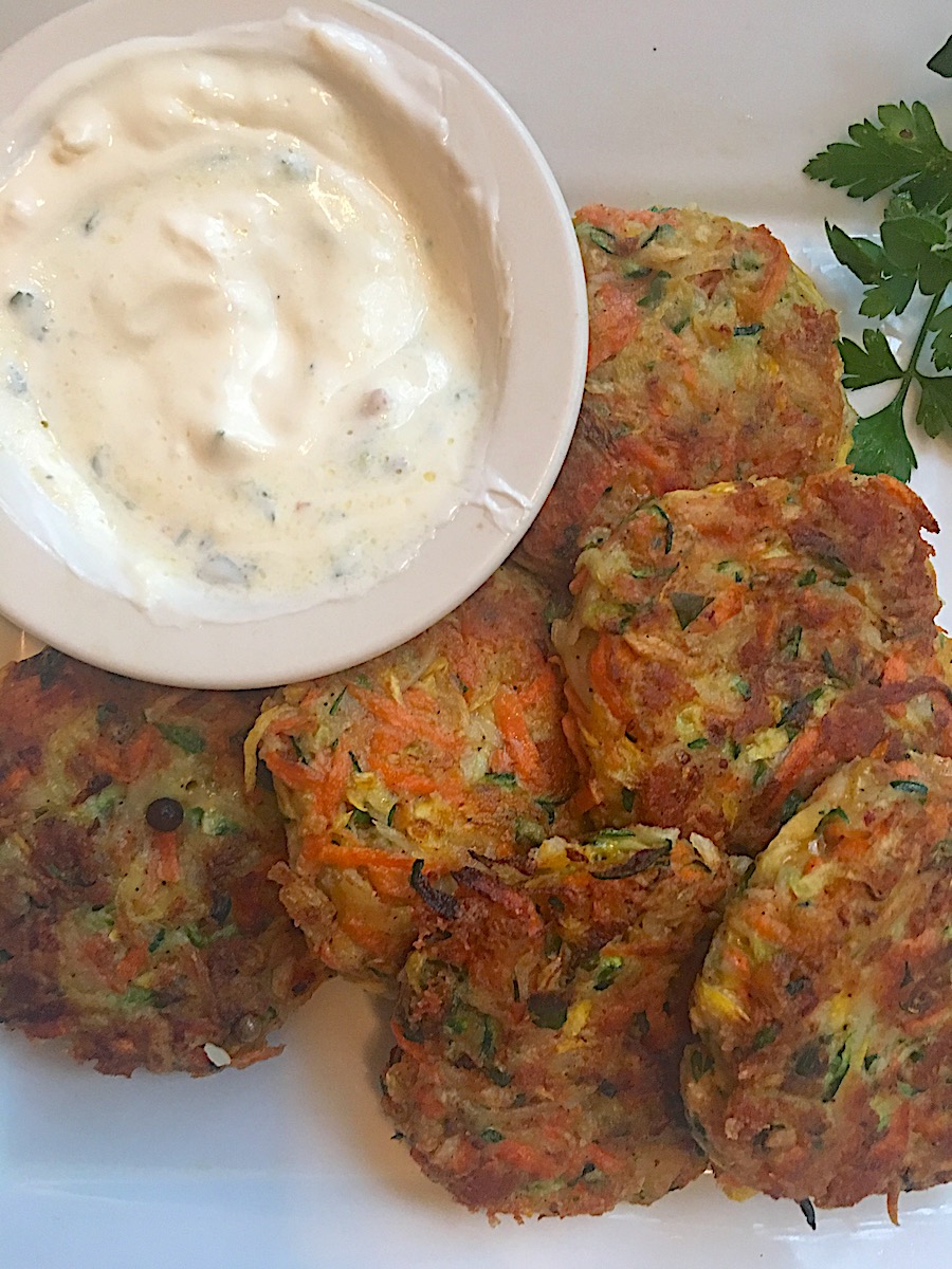 Zucchini Potato Carrot Fritters Chef SilviaChef Silvia