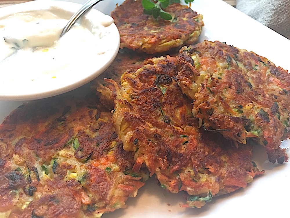 Zucchini Potato Carrot Fritters Chef Silvia