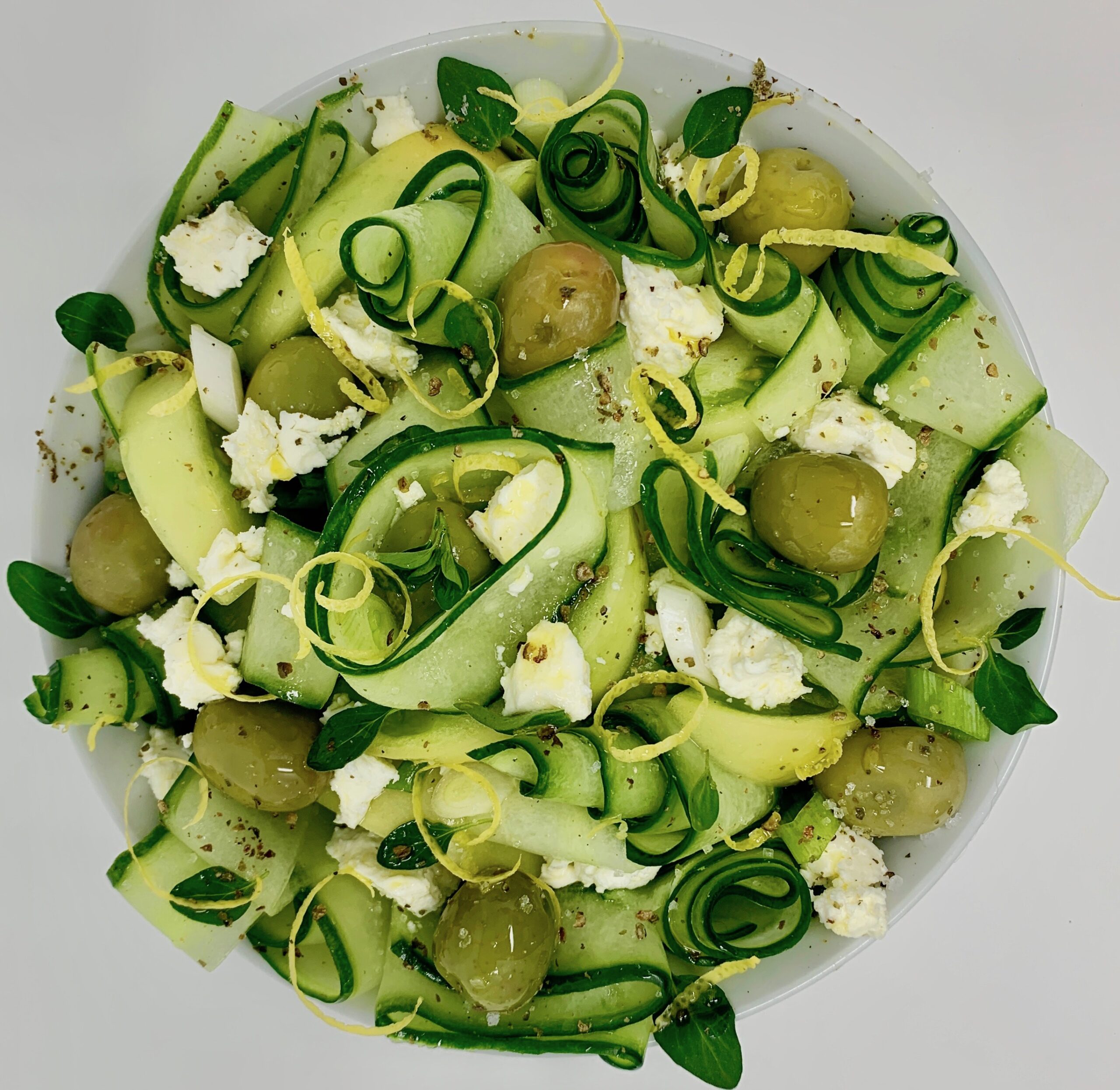 Green Greek Salad Chef Veera