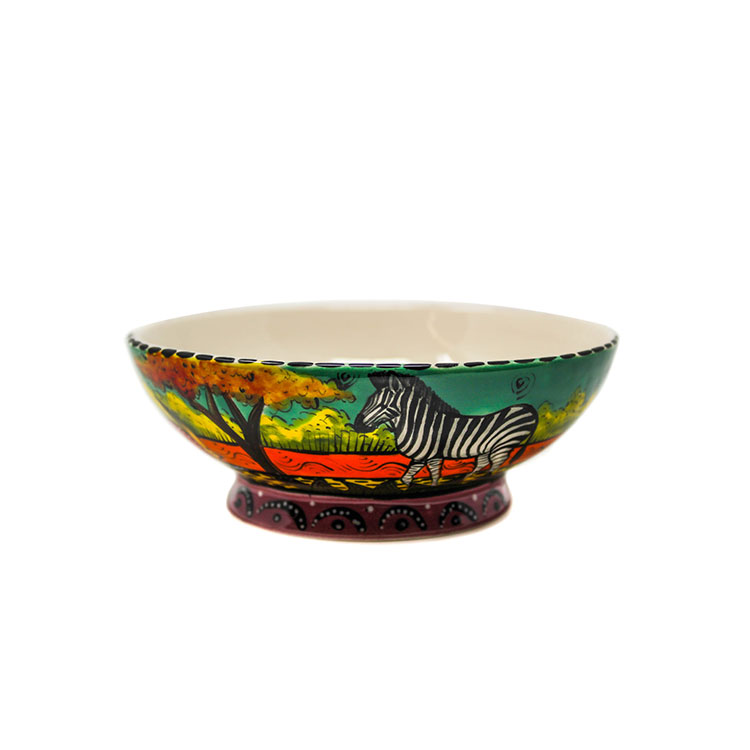 Small Rice Bowl White Center Chekari Trading Company