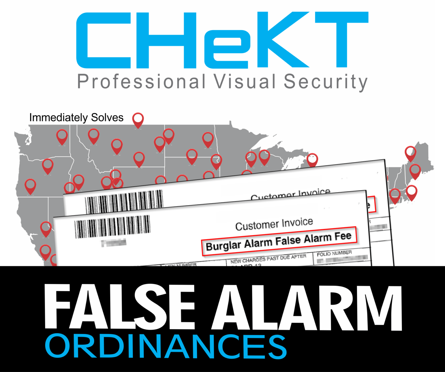 CHeKT Visual Security Compliant with False Alarm Ordinances