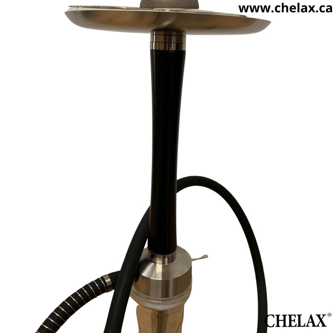 Chelax Hookah Heavy Black Stainless 23 Inch Chelax Canadian
