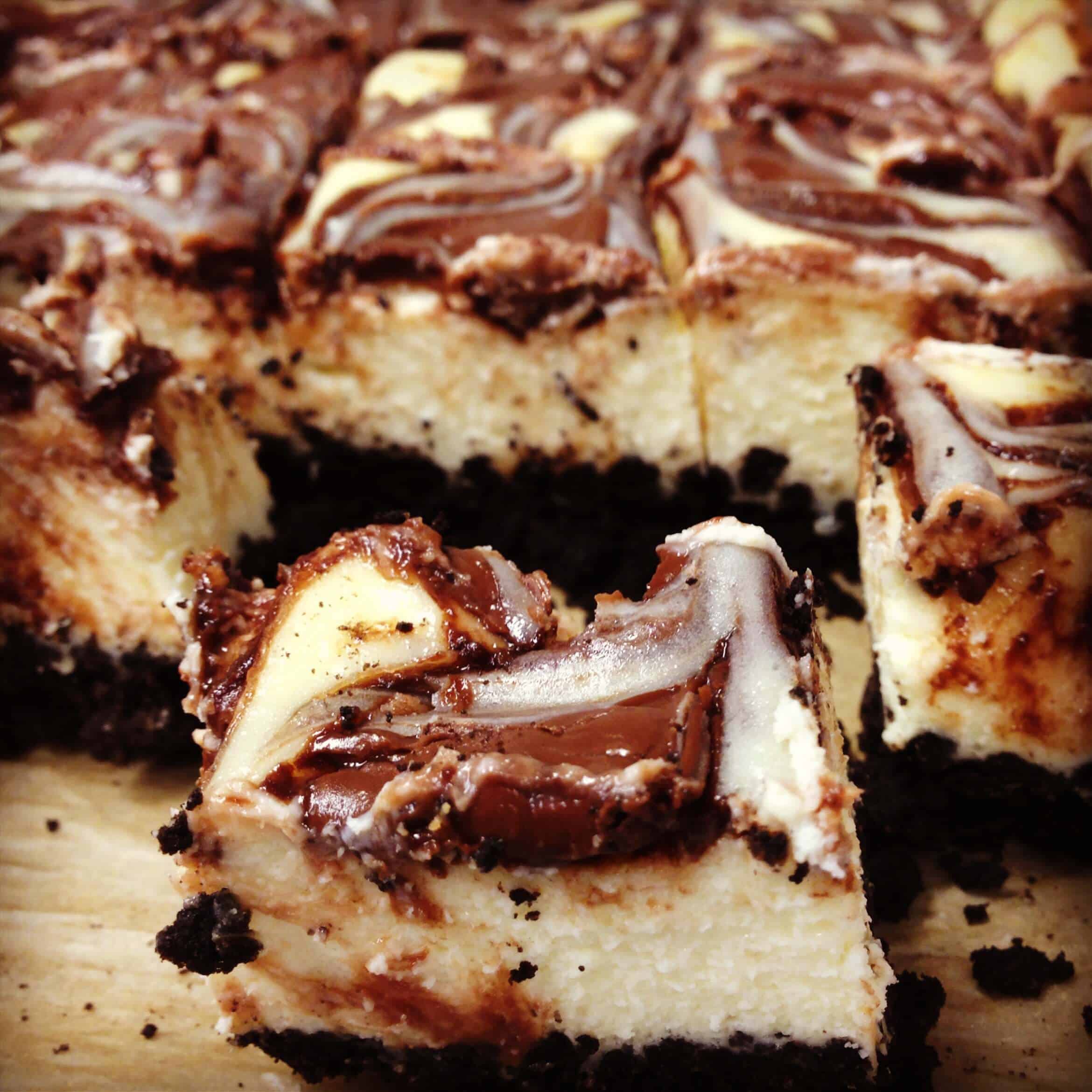 Nutella Cheesecake Bars Easy & Delicious Recipe