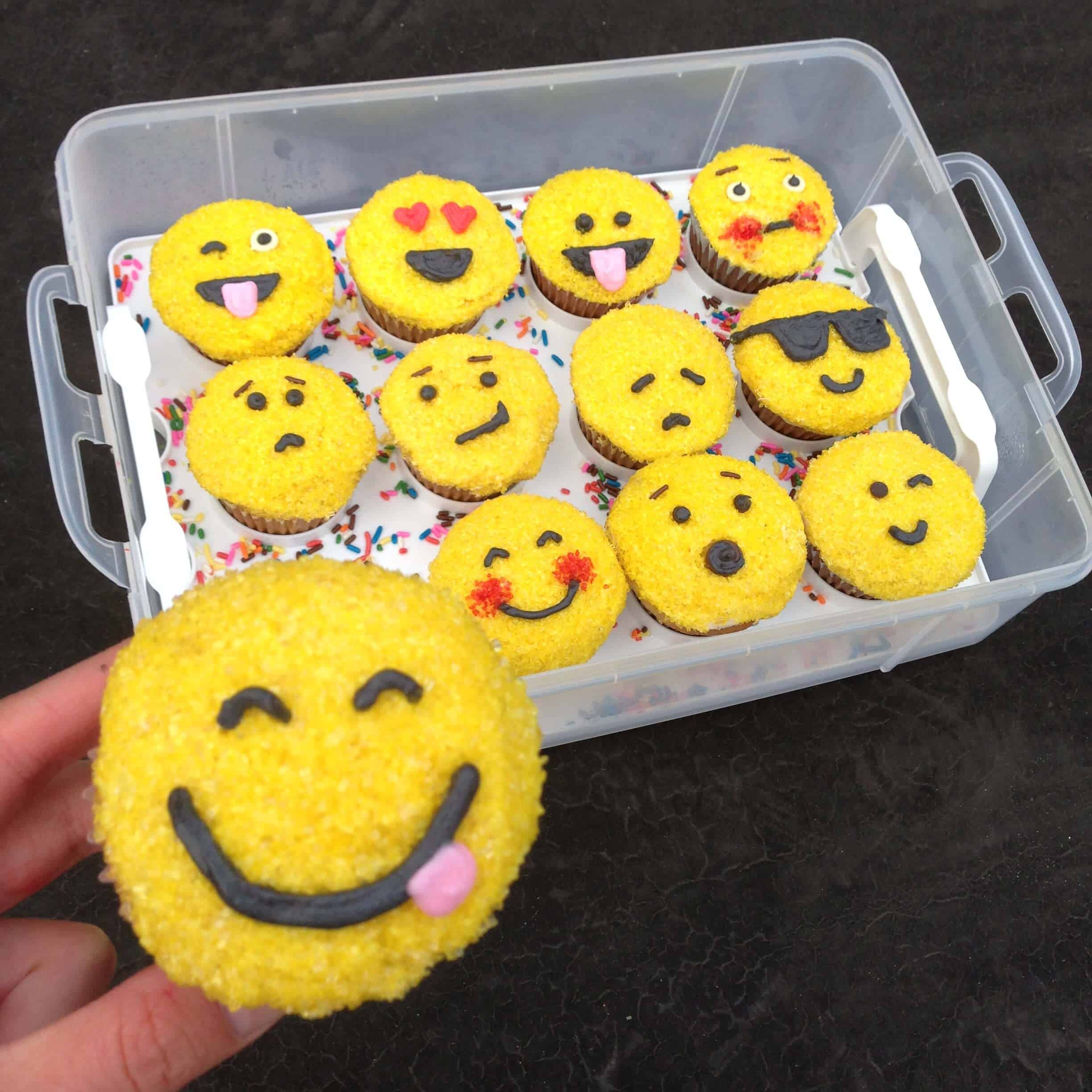 Banana Emoji Cupcakes Chelsweets