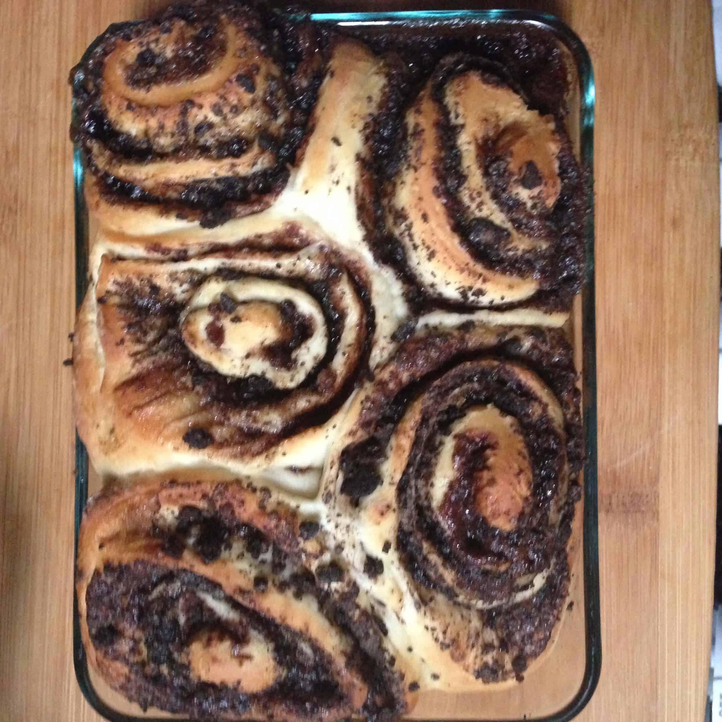 Chocolate Oreo Cinnamon Rolls Chelsweets