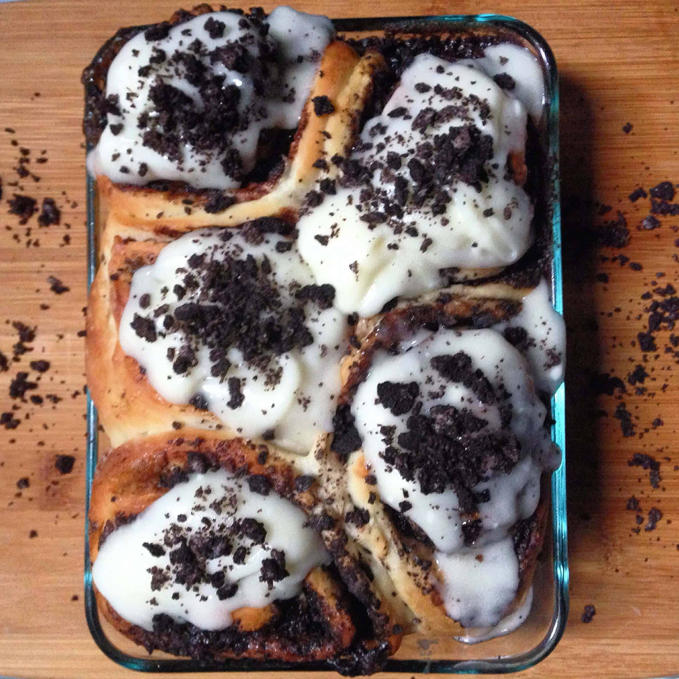 Chocolate Oreo Cinnamon Rolls Chelsweets
