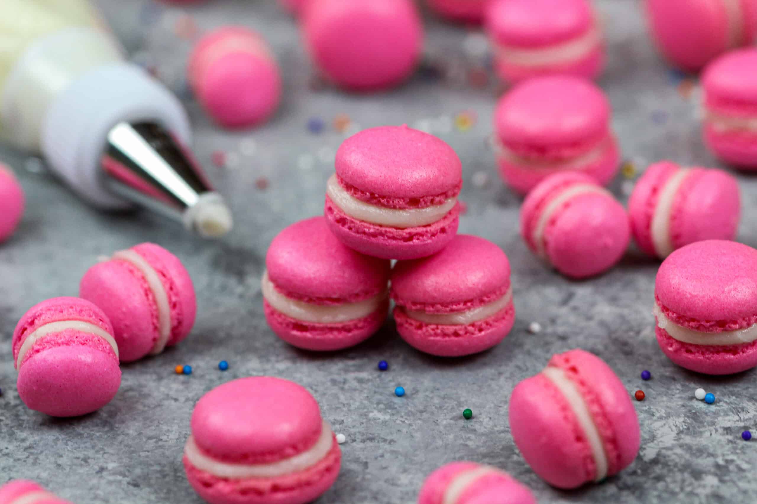 Salted Caramel Macarons Detailed Recipe & Step by Step Tutorial
