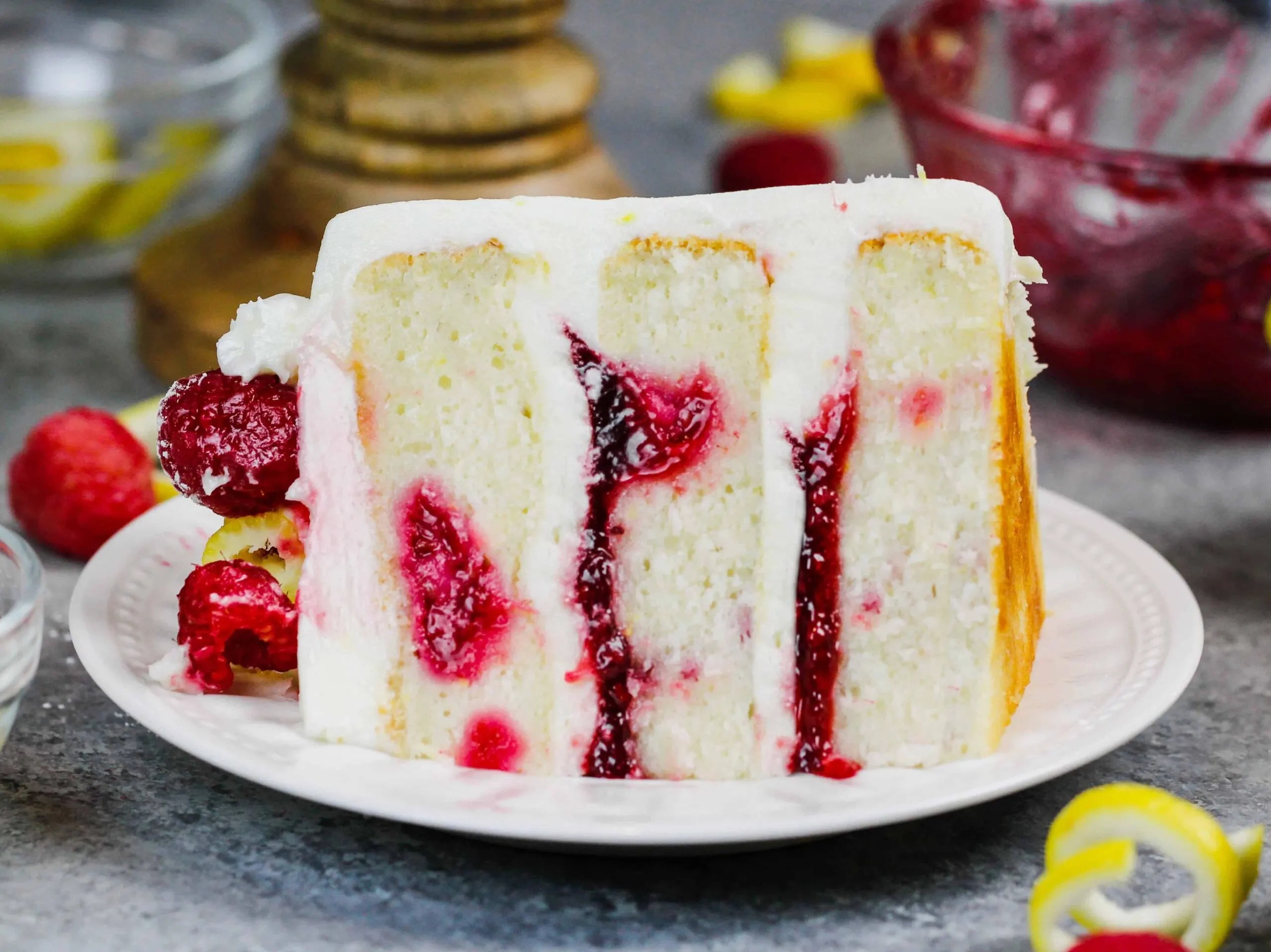 Lemon Cake with Raspberry Filling The Perfect, 6inch Cake Recipe