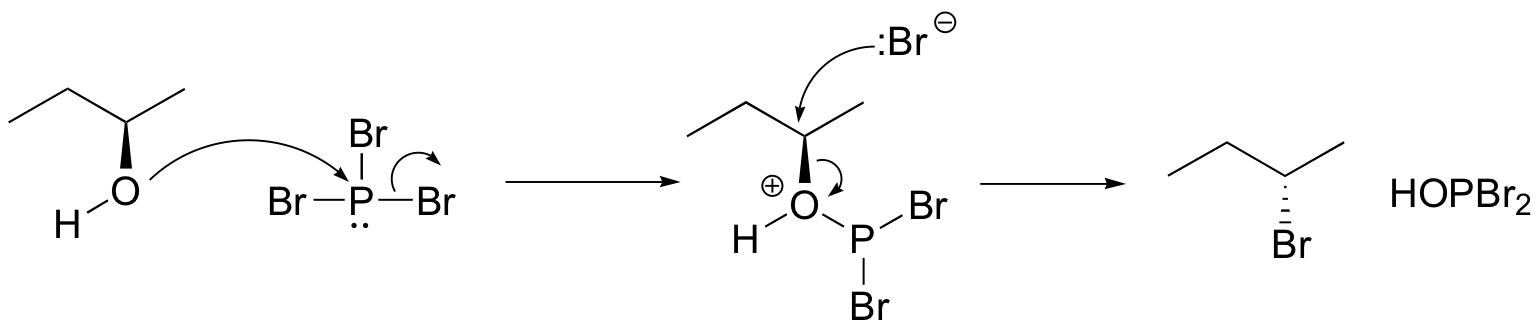 9.12 Conversion of Alcohols to Alkyl Halides with SOCl2 and PBr3