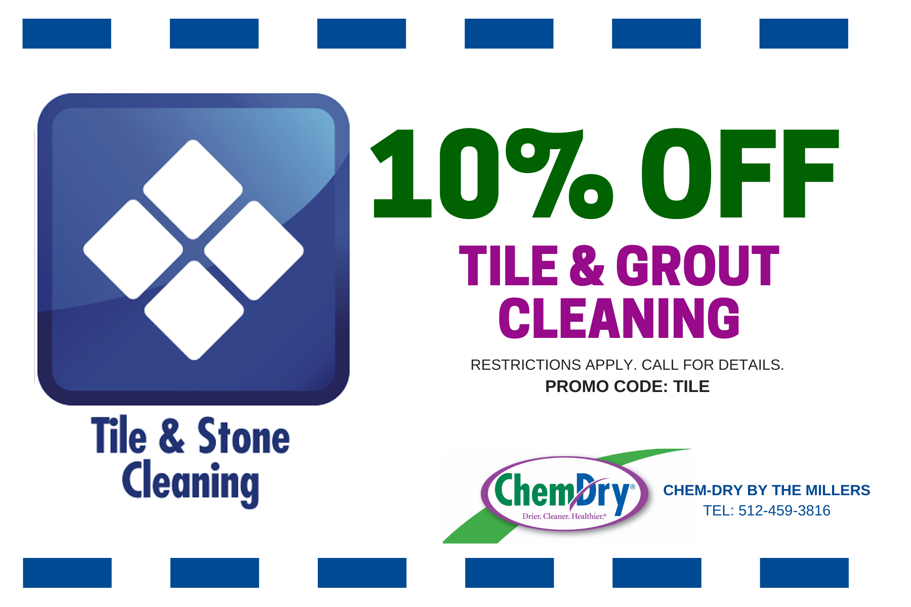 Specials ChemDry by the Millers