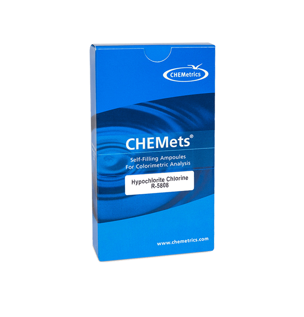 Chlorine (Hypochlorite) CHEMets Test Kit Refill (R5808)