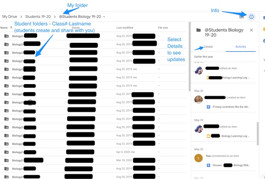 Collecting Student Work in Google Drive KISS Science, Education