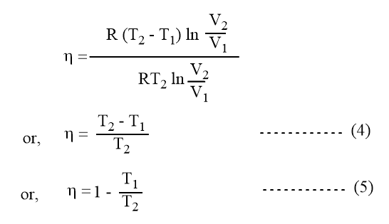 Carnot cycle: 4 steps of Carnot engine: Efficiency of Carnot cycle