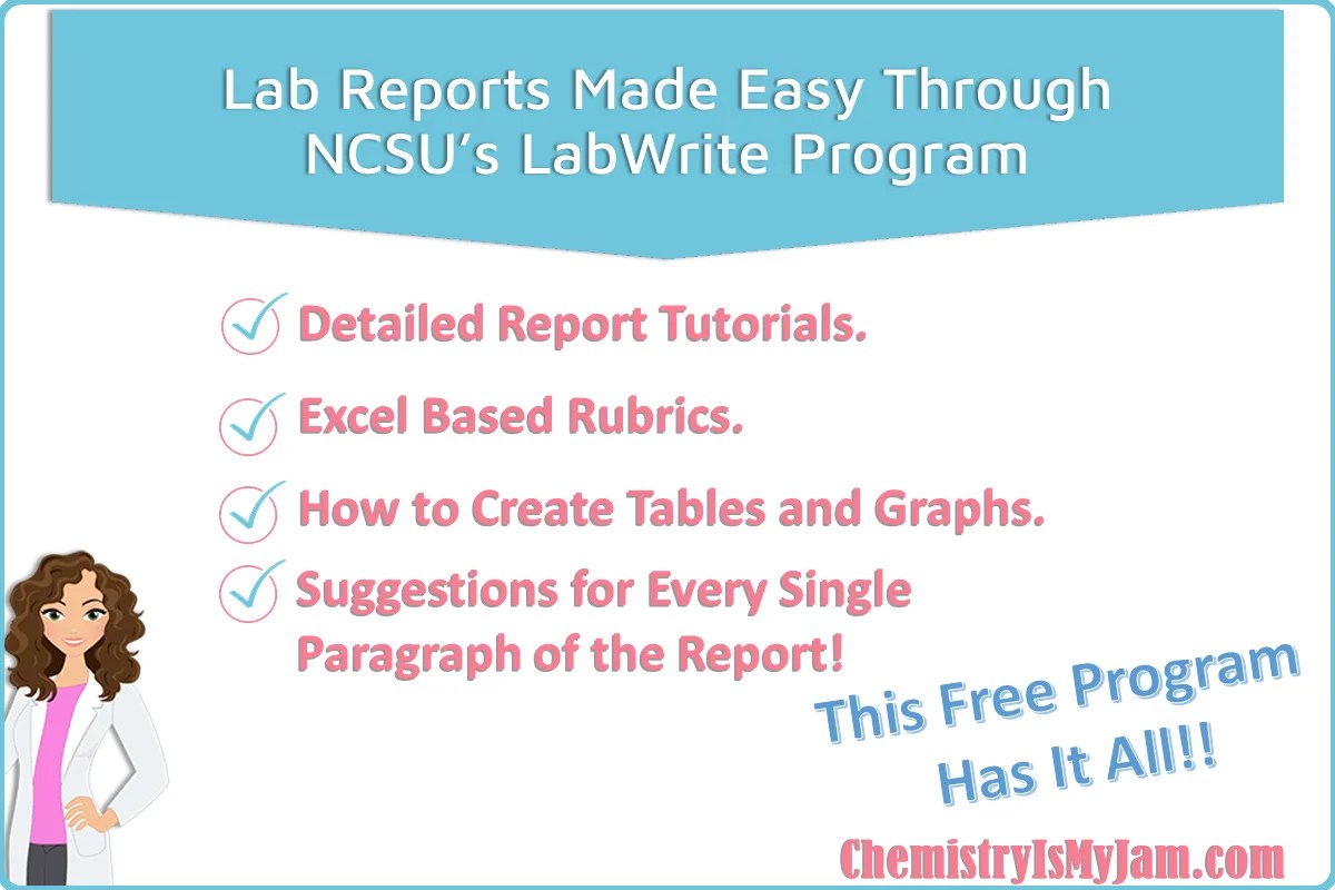 Lab Reports are a Breeze With NCSU's LabWrite Program Chemistry Is My
