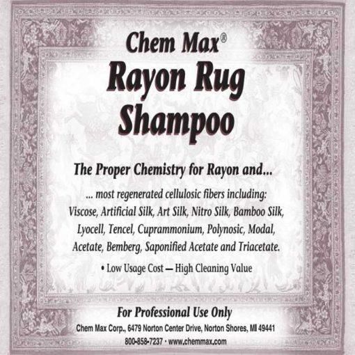 Rayon Rug Shampoo Chem Max® Corp