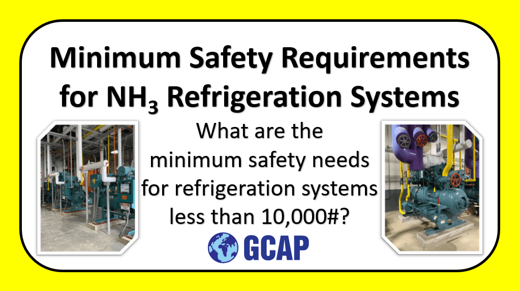 Minimum Safety Requirements for Ammonia Refrigeration Analysis