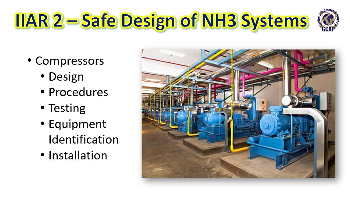 IIAR 2 Safe Design for Ammonia Refrigeration Systems Ammonia PSM