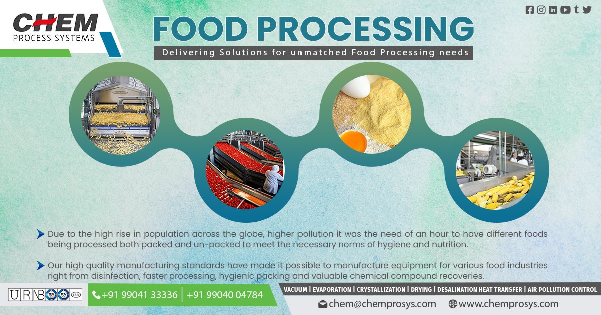 Top Food Processing Equipment Manufacturers Chem Process System