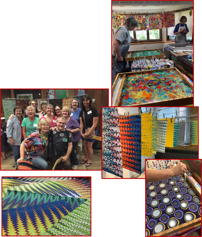 Chena River Marblers Specializing in fine marbled papers, marbled