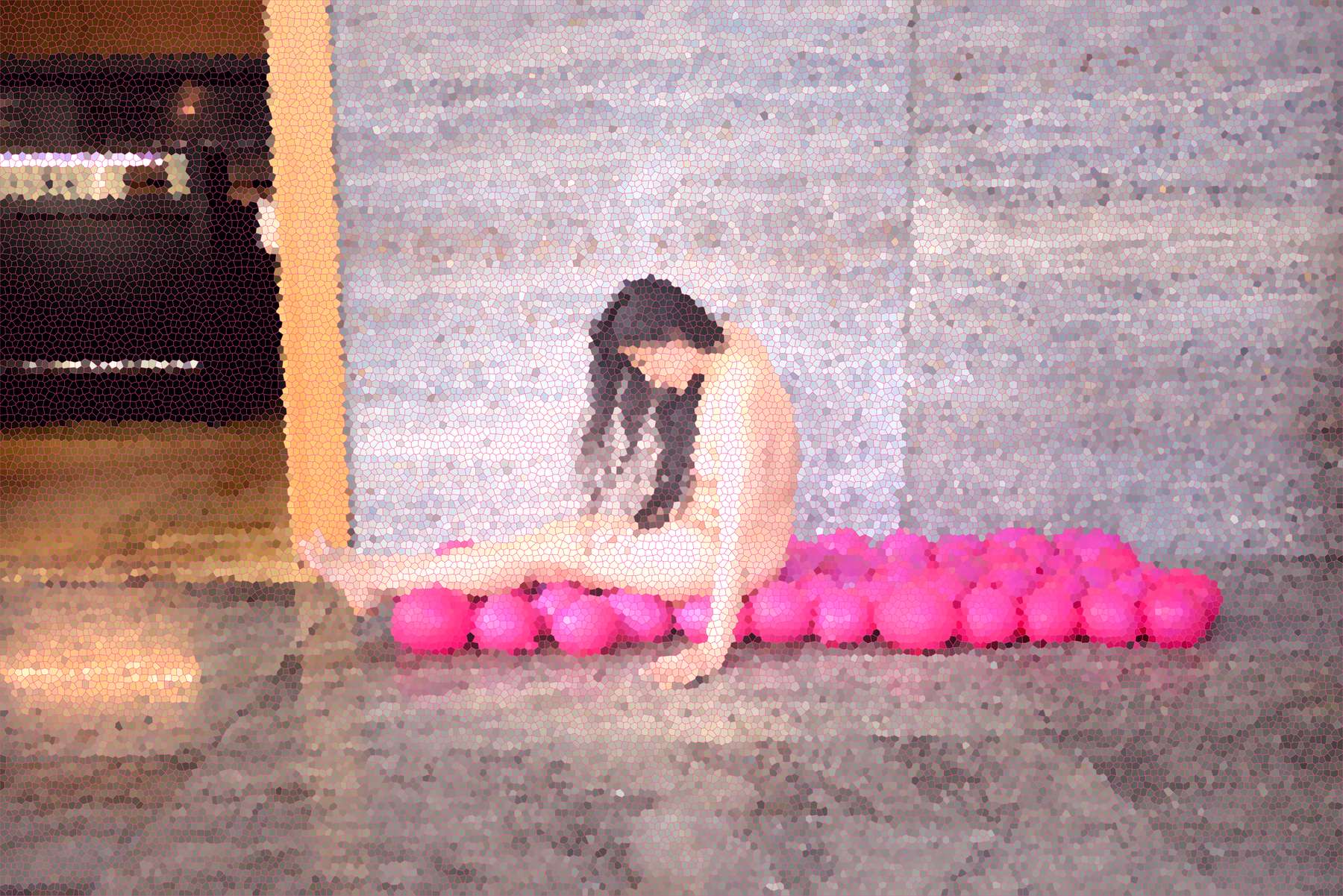2019 Performance and installation Pink Lady (water event with Yoko Ono