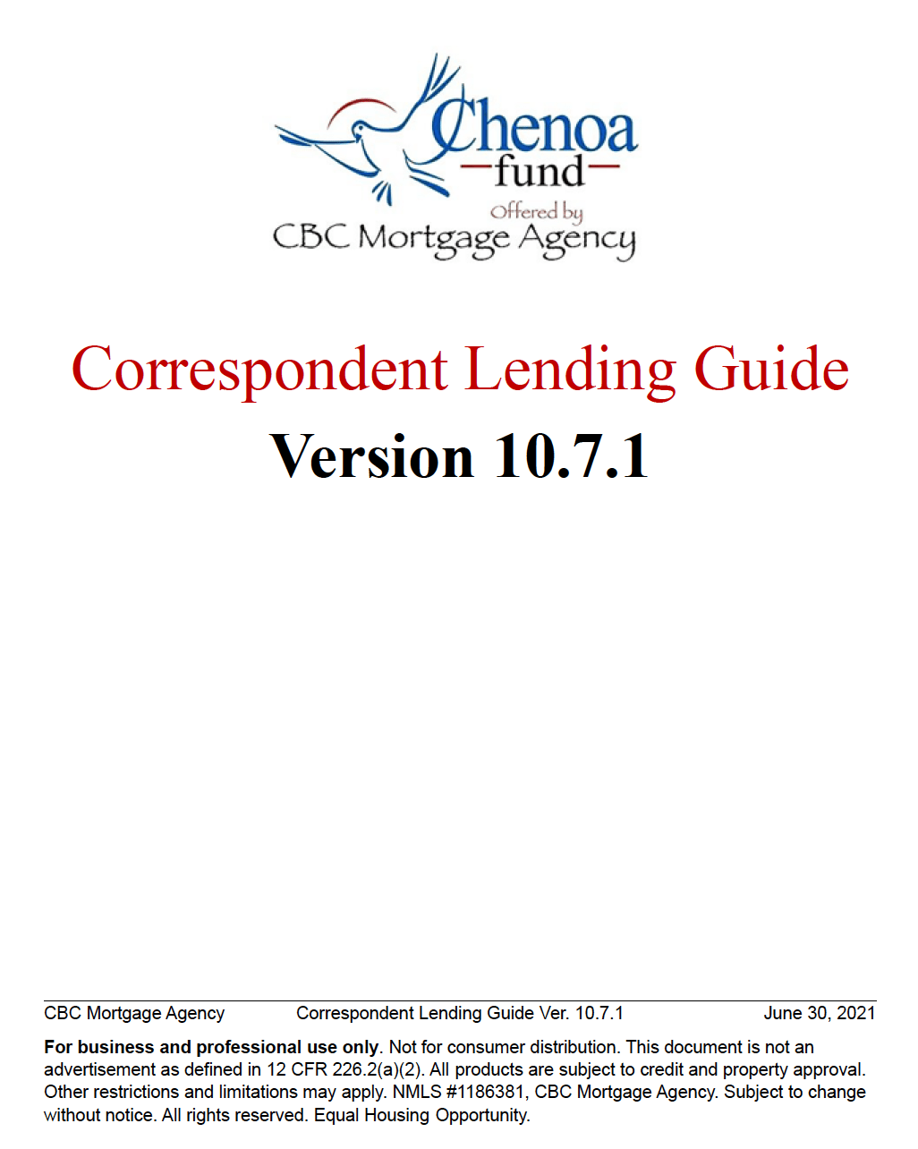 Program Guidelines Chenoa Fund Down Payment Assistance