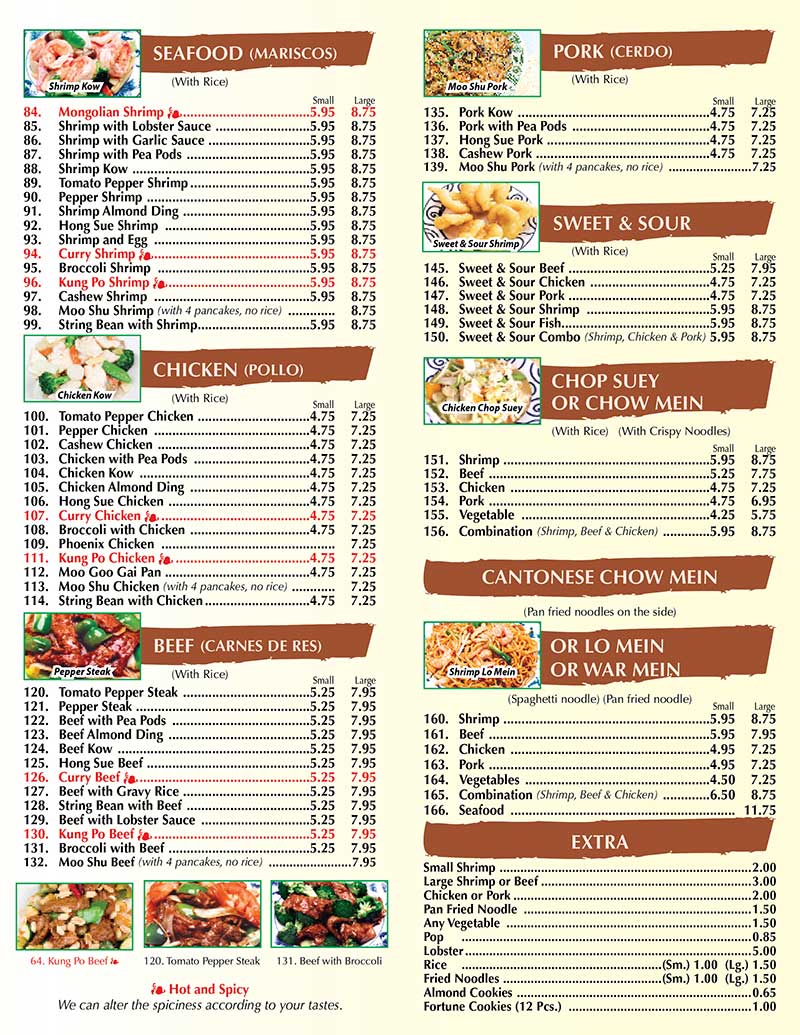 Chen S Garden Menu Fasci Garden