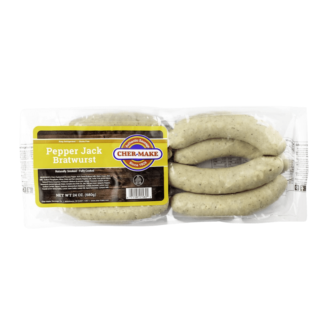 Pepper Jack Bratwurst Cher Make Authentic Sausage