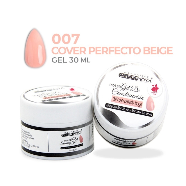 Gel De Construcción 30Ml #007 Cover Perfecto Beige Uv/Led – Cherimoya