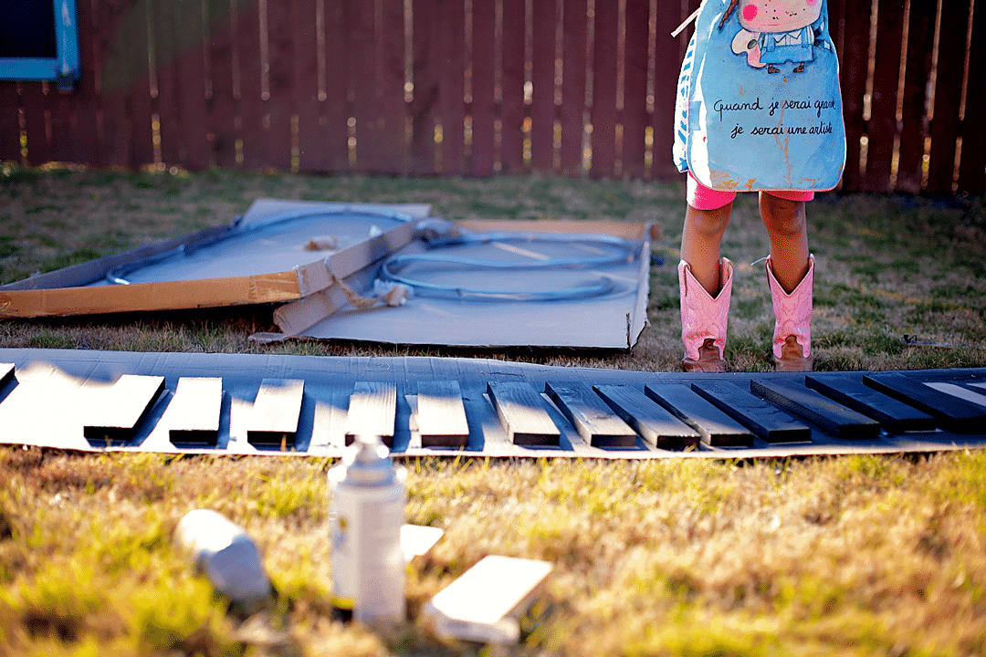 Train Room DIY Wall Train Tracks Cherish365