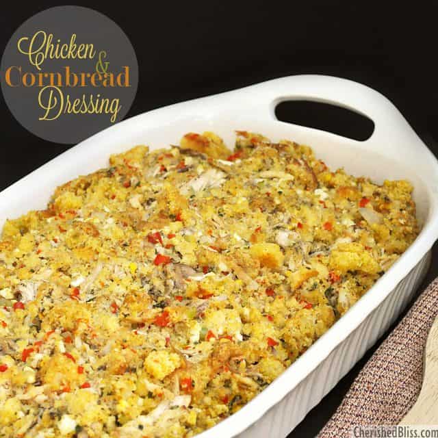 Chicken and Cornbread Dressing Recipe Cherished Bliss