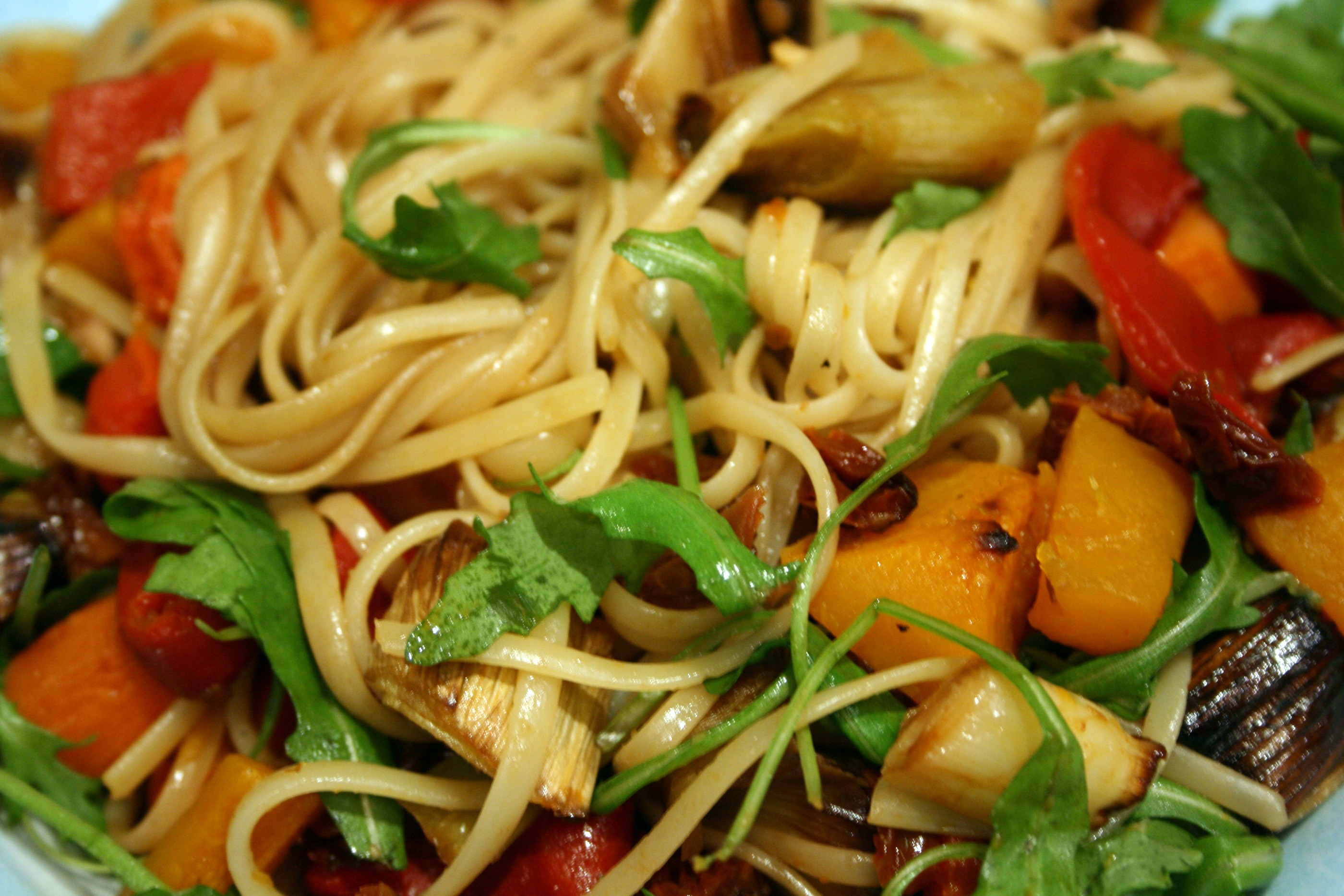 Roasted Vegetable Spaghetti Cherished By Me