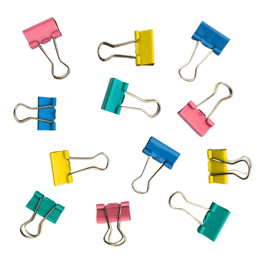 Small office clip, pack of 12 units Charkov art and craft boutique