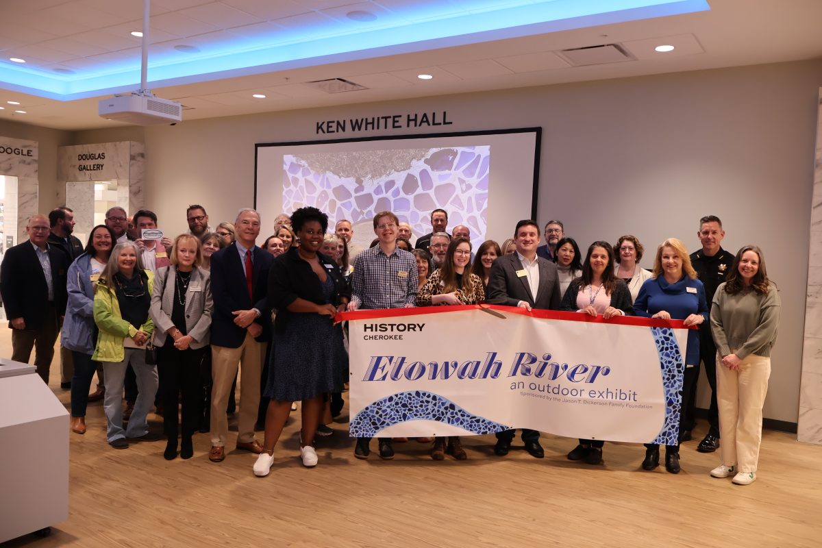 History Cherokee’s Etowah River Display Ribbon Cutting Cherokee