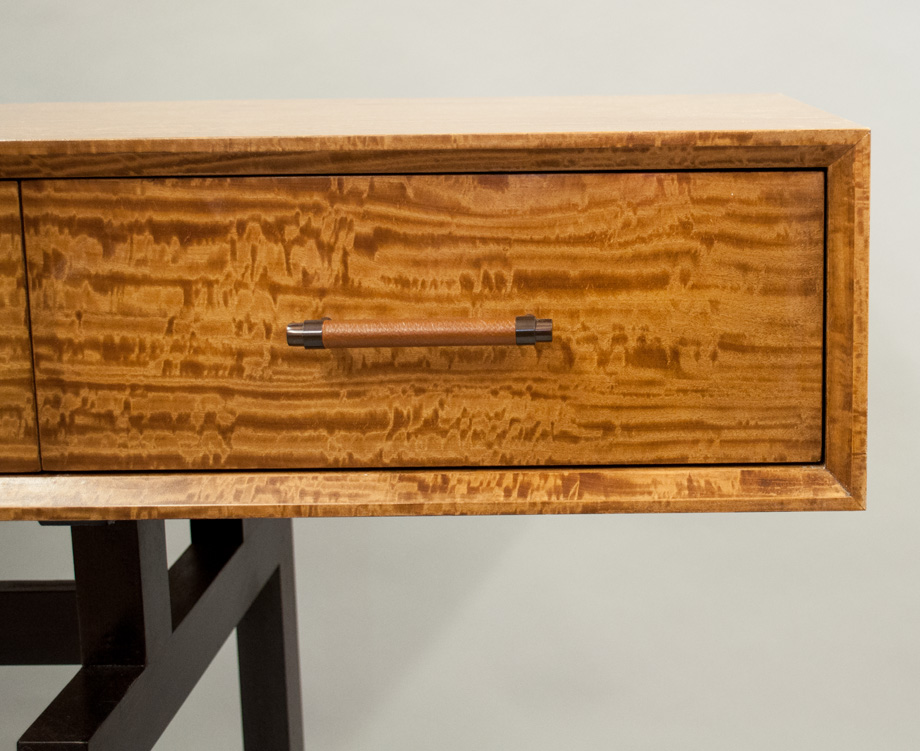 Satinwood console Cherry Brook Woodworks