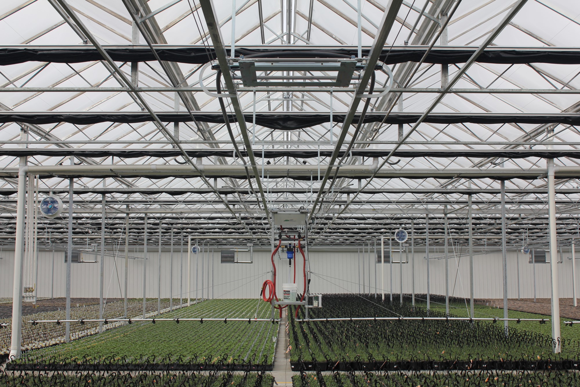 Double Rail Boom Irrigation Systems for Greenhouse from Cherry Creek