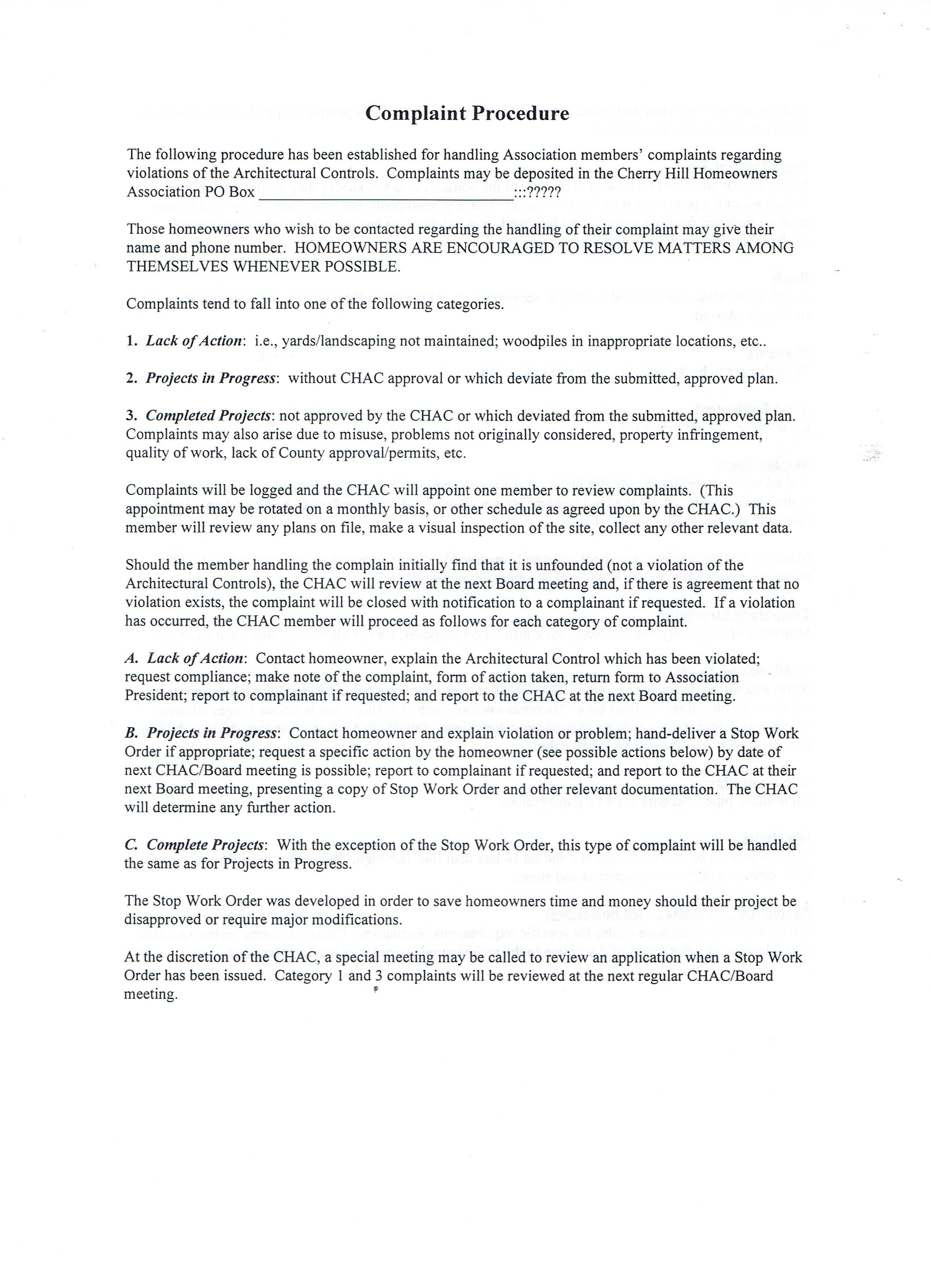 Cherry Hill Farm Homeowners Association