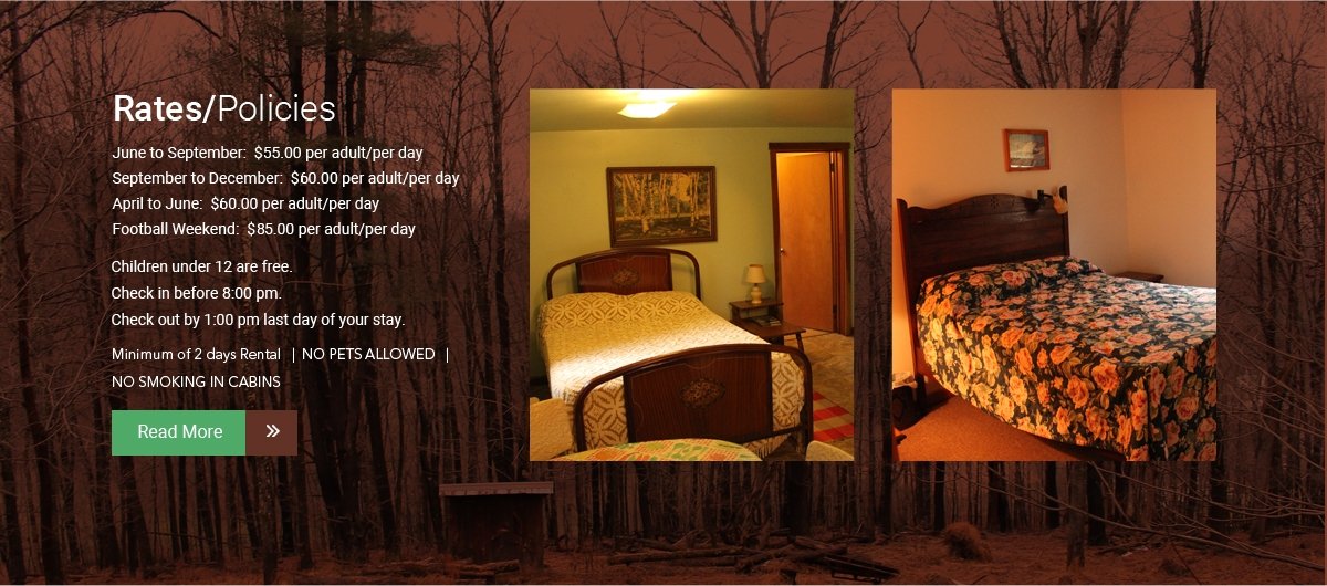 *Vacation Rentals Central PA Pennsylvania Cabin Rentals Cherry