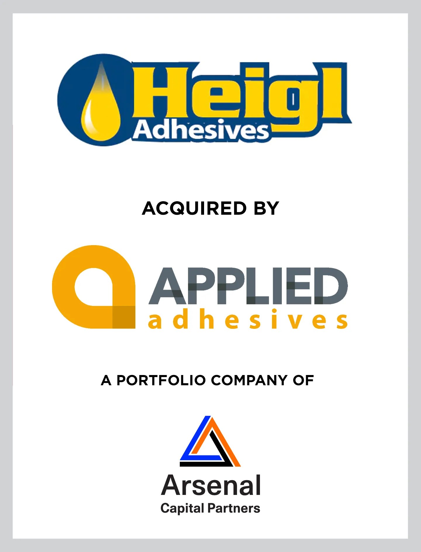 Cherry Tree Advises Heigl Adhesives on its Sale to APPLIED Adhesives