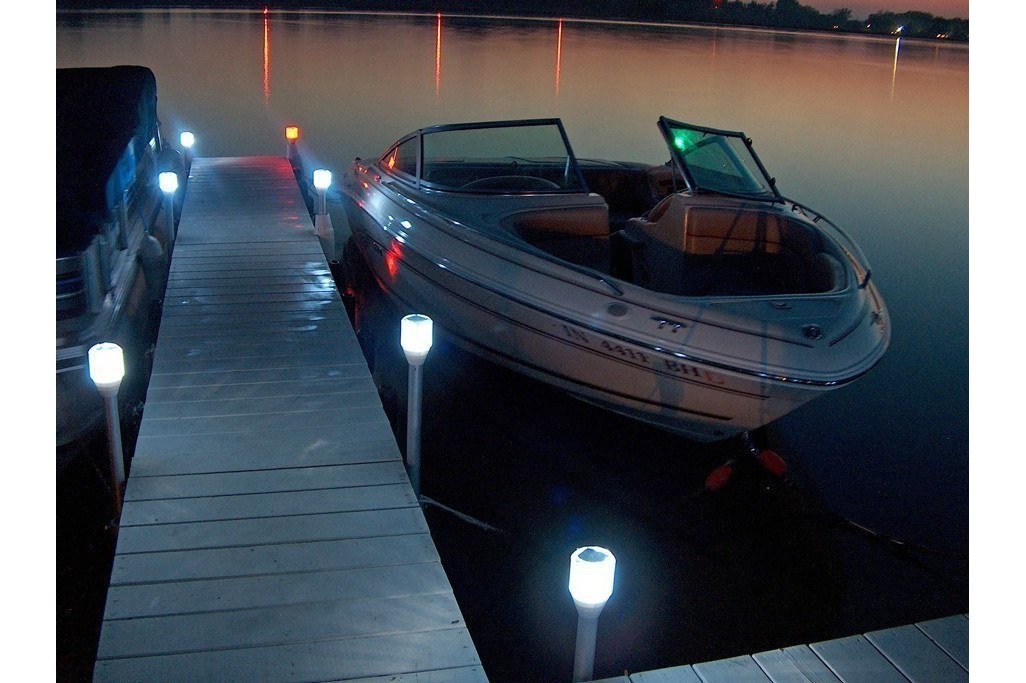 Solar Dock Post Lights Custom Floating Dock Builder Annapolis MD