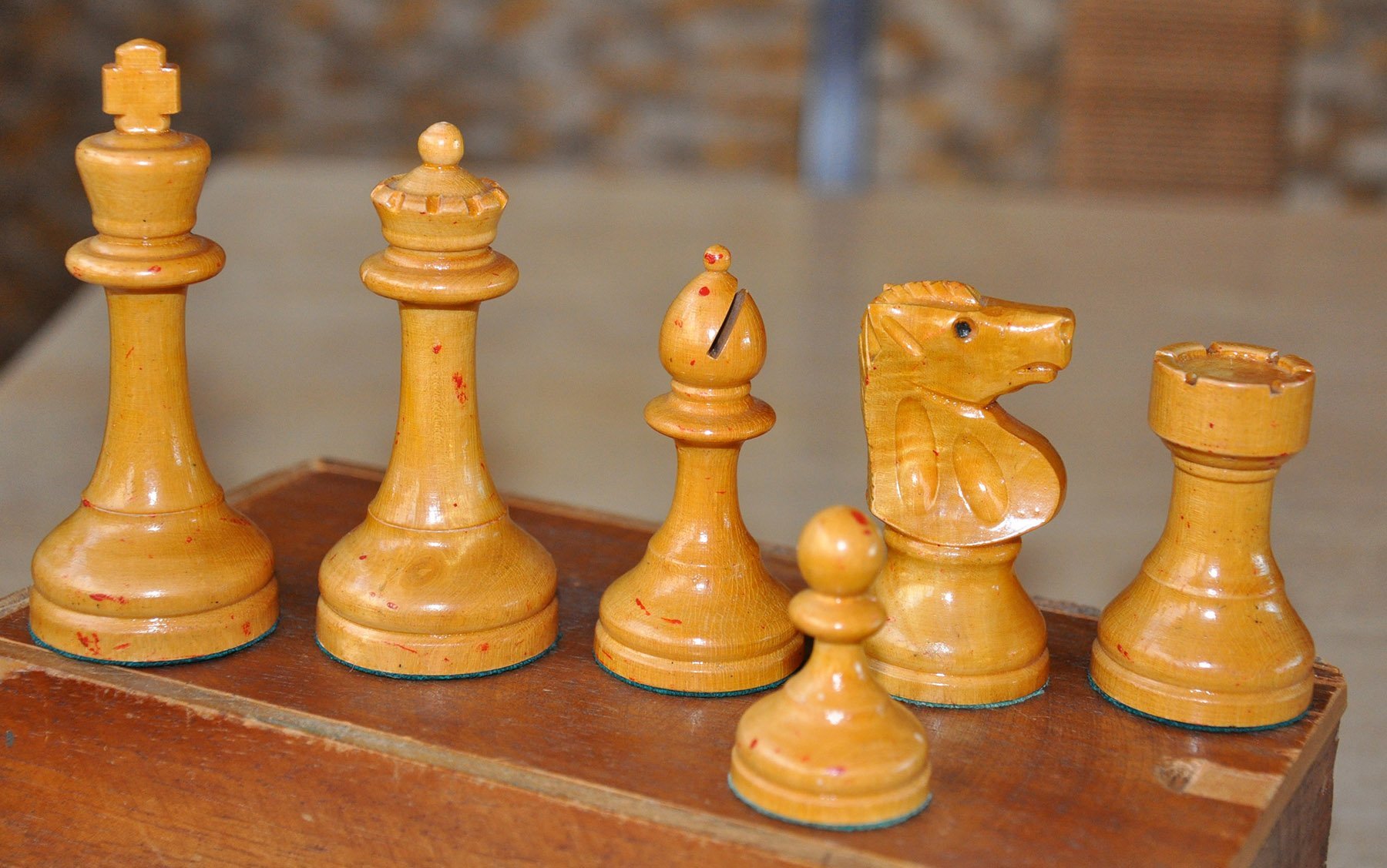 William Pinney Antique Chess Set;