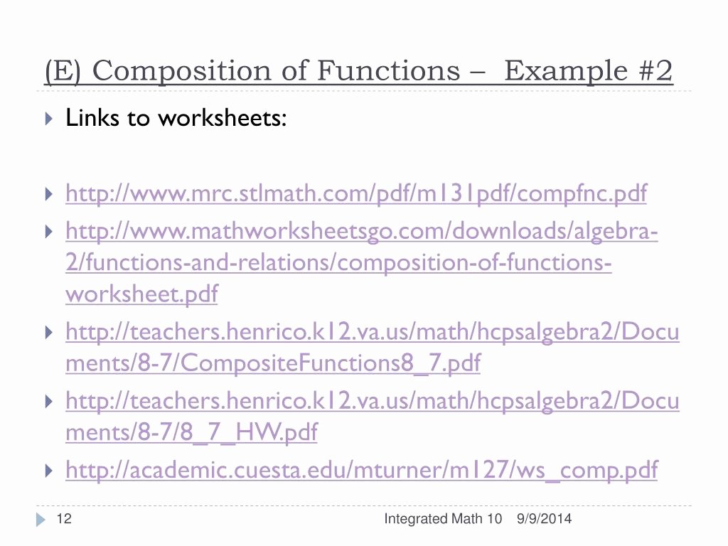 50 Composite Function Worksheet Answers Chessmuseum Template Library