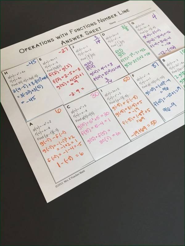 50 Composition Of Functions Worksheet Answers