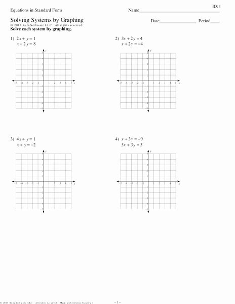 50 Graphing Systems Of Equations Worksheet