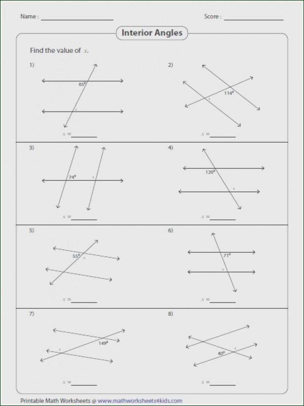 50 Parallel Lines Transversal Worksheet Chessmuseum Template Library